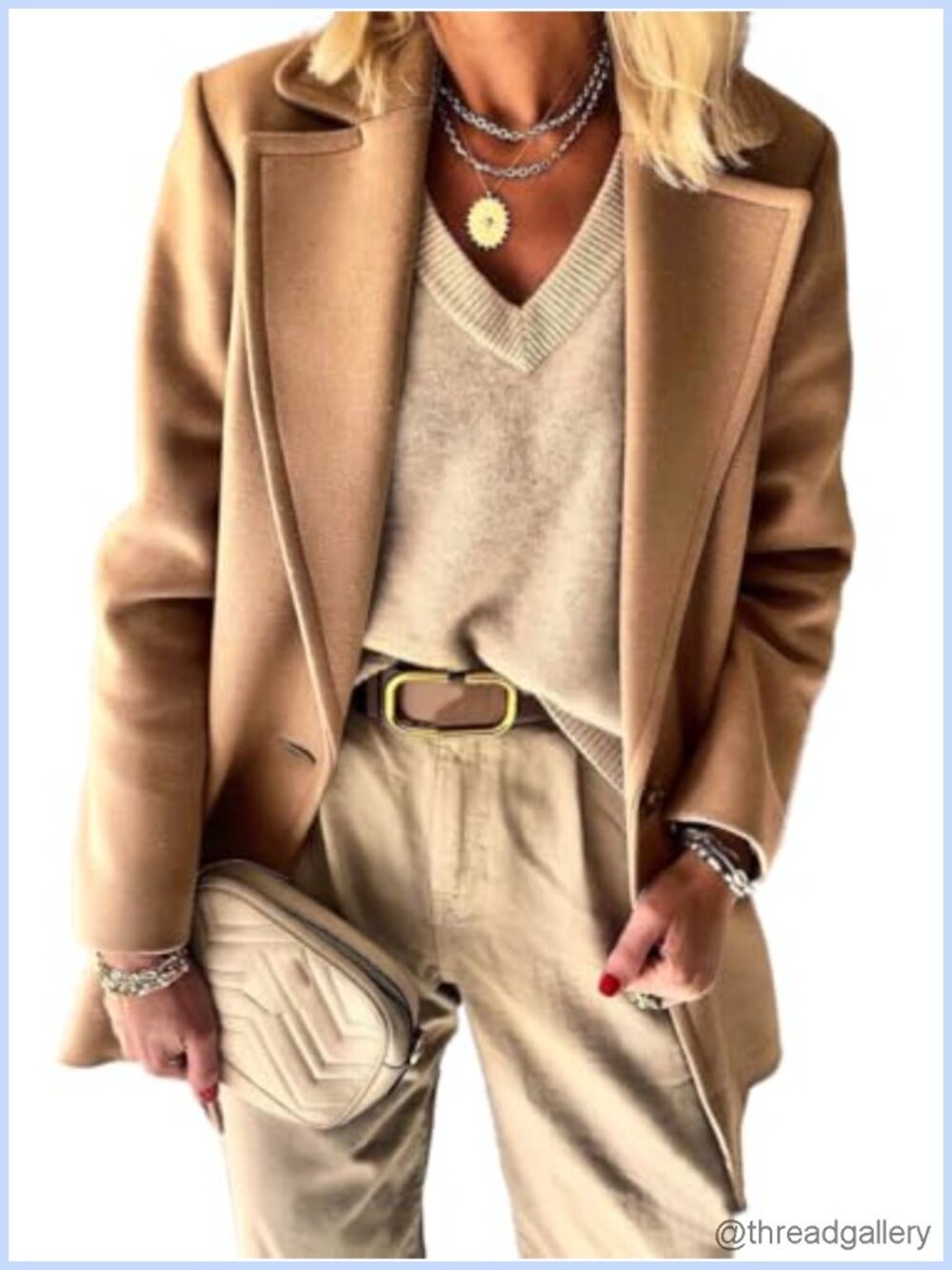 Wool Blend Blazer Notch Lapel One Button Business Casual Work Jacket